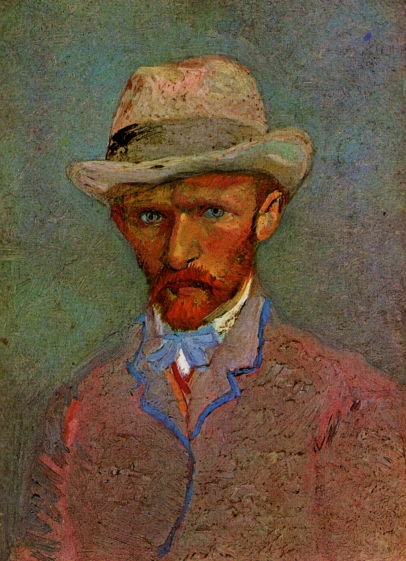 Ван гог автопортрет. Венсан вагог автопортрет. Ван Гог автопортрет в соломенной шляпе 1887. Винсент Виллем Ван Гог (1853-1890). Автопортрет в серой фетровой шляпе Ван Гог.