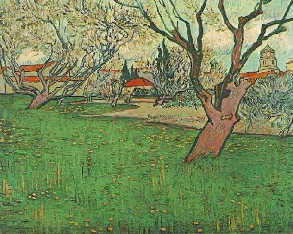  Ван Гог Вид на Арль среди цветущих деревьев 
