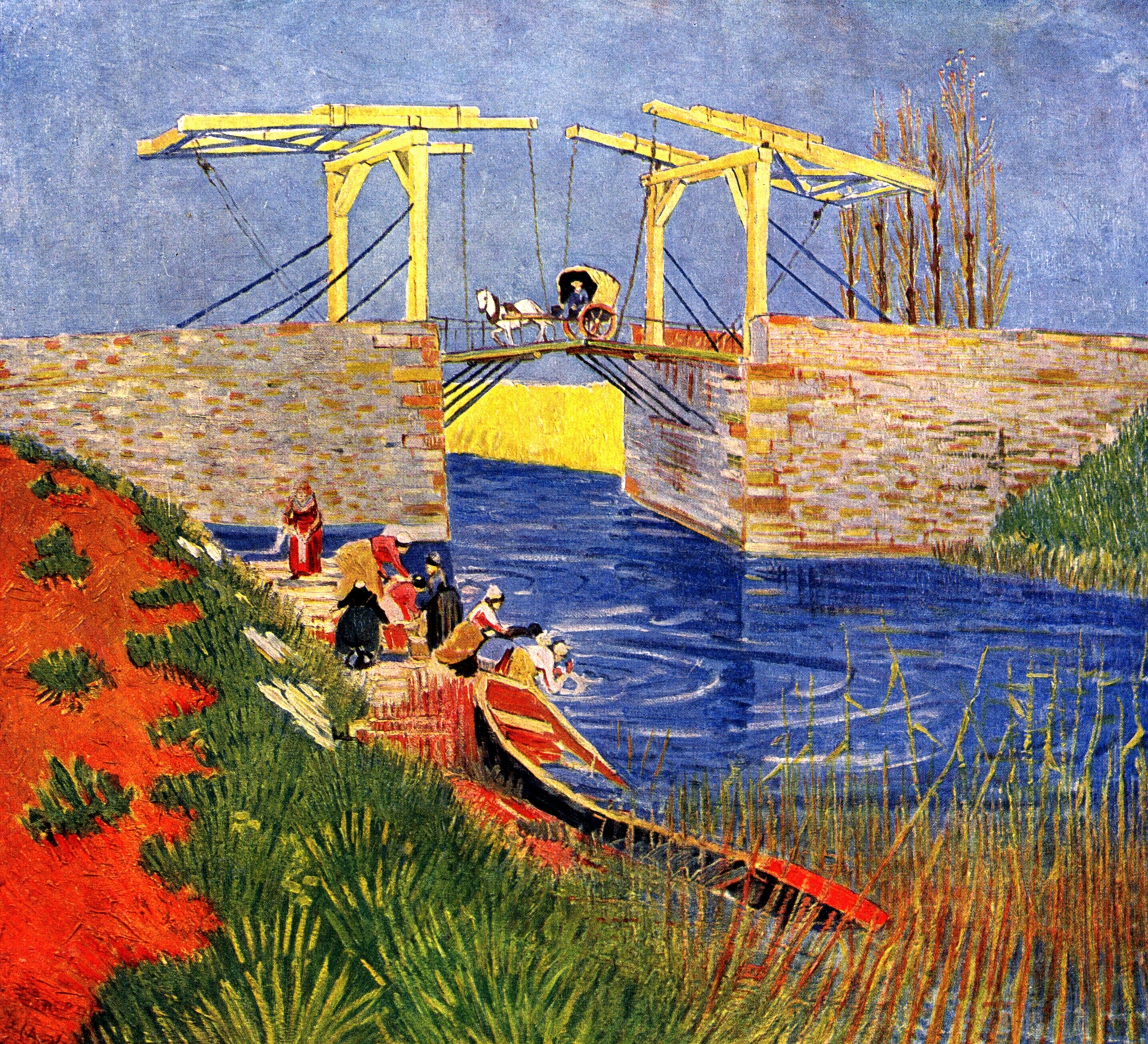 Мост Ланглуа в Арле и стирающие женщины