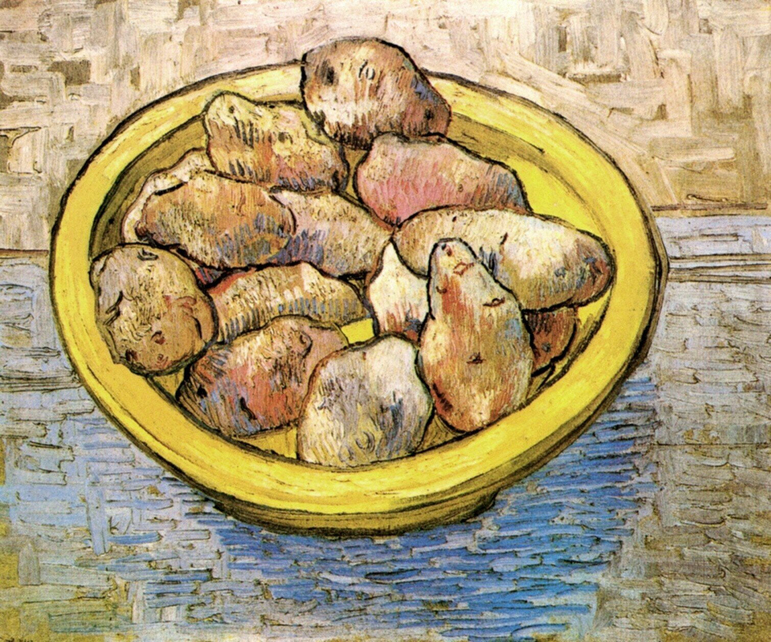  Ван Гог Мост Натюрморт картофель на желтом блюде 