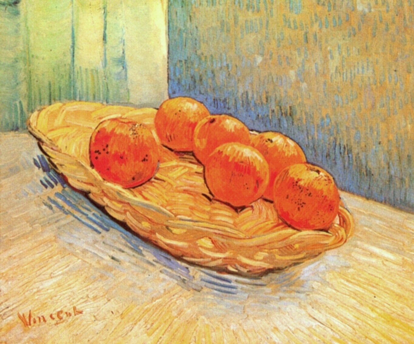  Ван Гог Натюрморт с корзиной и шестью апельсинами