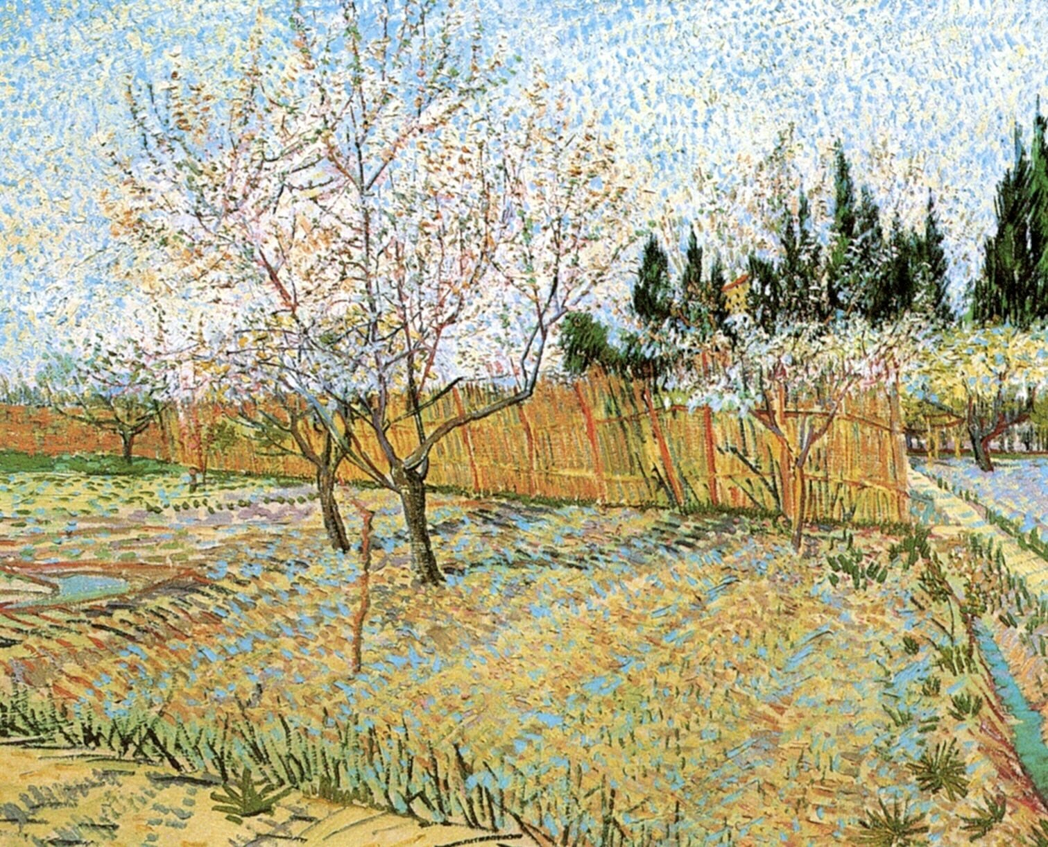 Винсент Ван Гог Фруктовый сад с цветущими персиками 