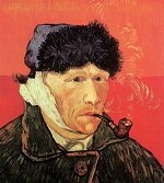 Винсент Ван Гог,Автопортрет с перевязанным ухом и трубкой ван-гог.рф