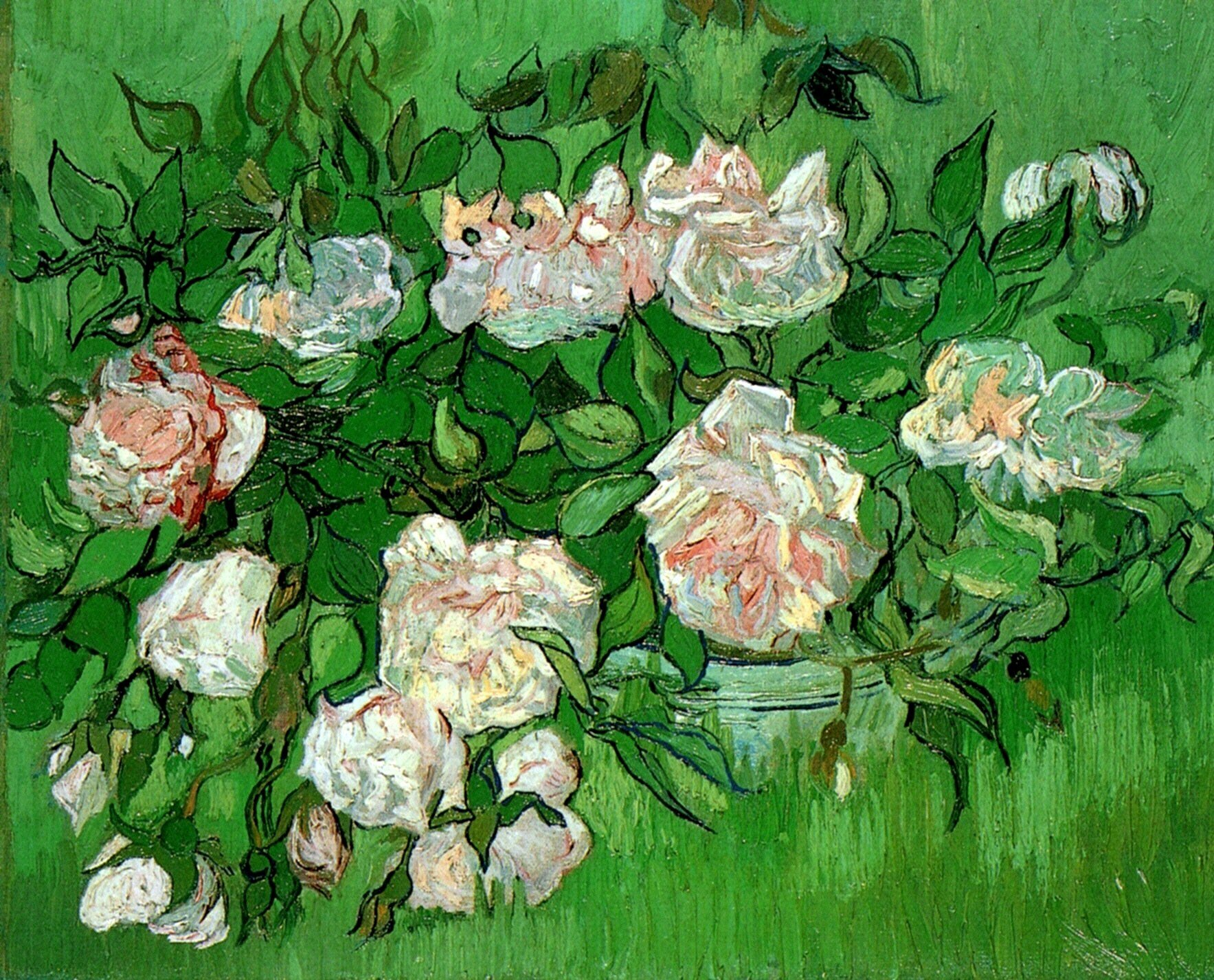 Ван Гог Натюрморт розовые розы 