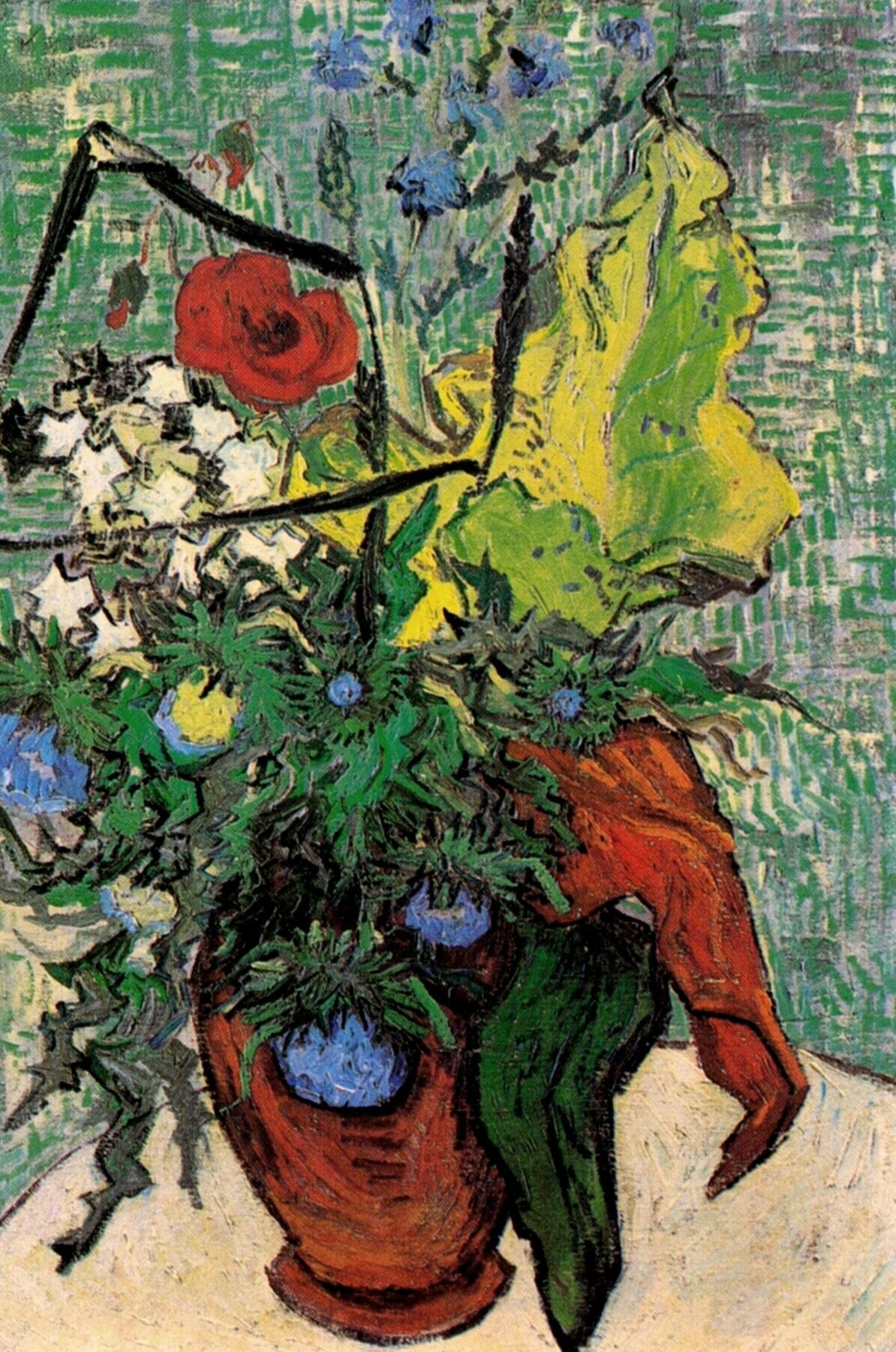  Ван Гог Полевые цветы и чертополох в вазе 
