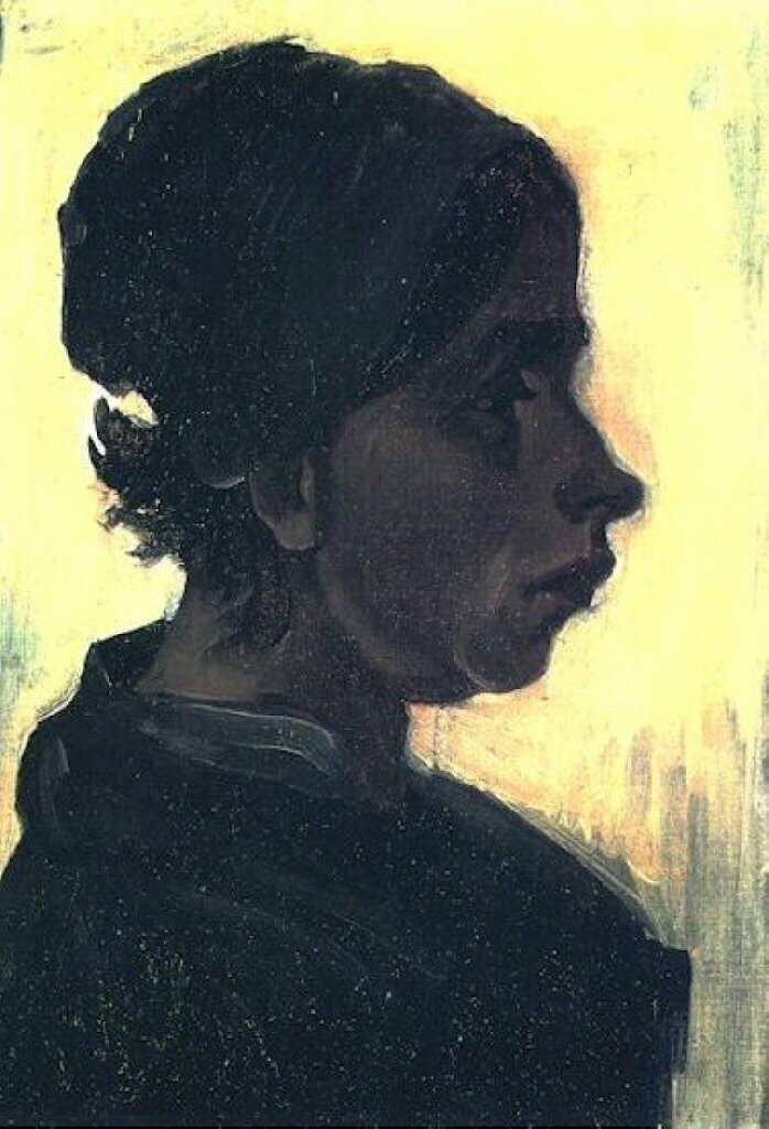 Ван Гог Нюэнен Портрет крестьянки в темном чепце 698x1024 