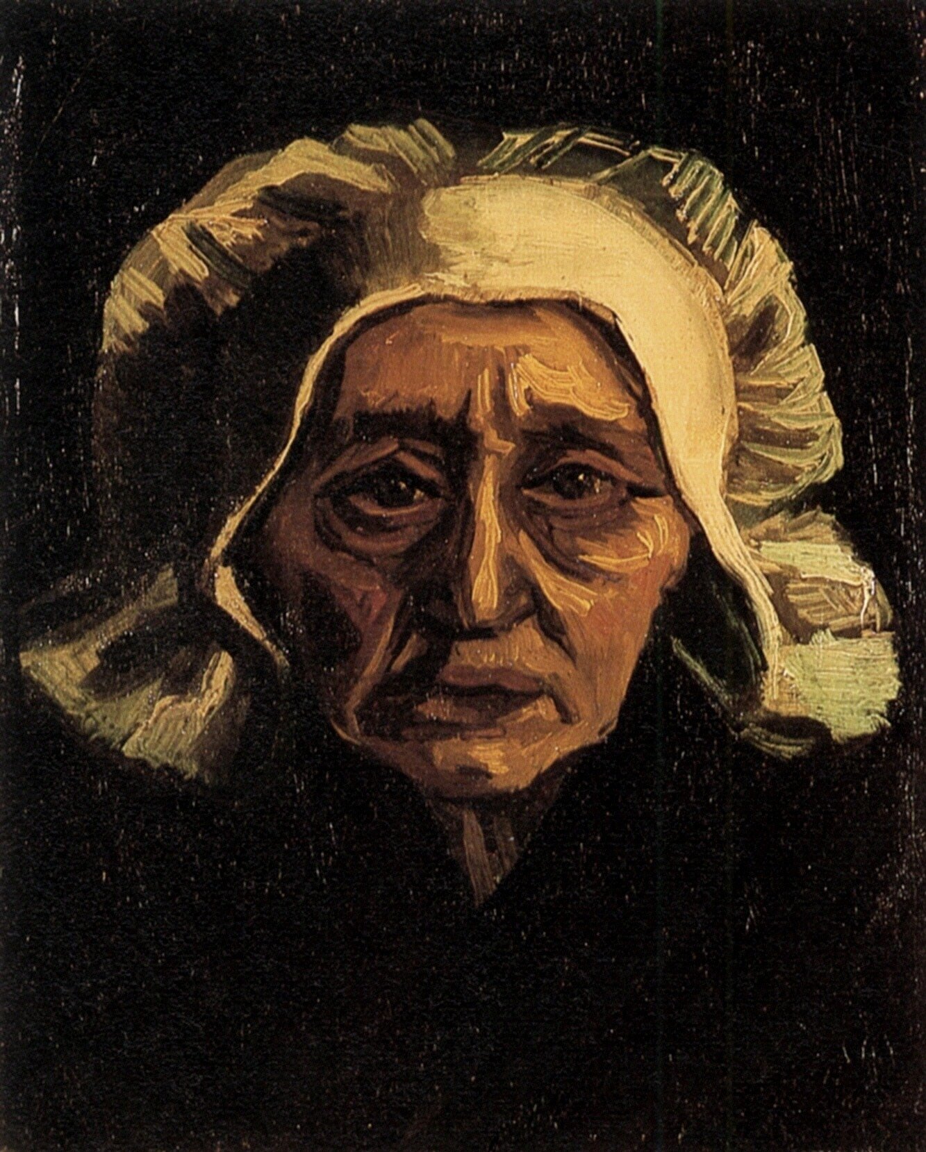  Ван Гог Нюэнен Портрет пожилой крестьянки в белом чепце 1333x1639 