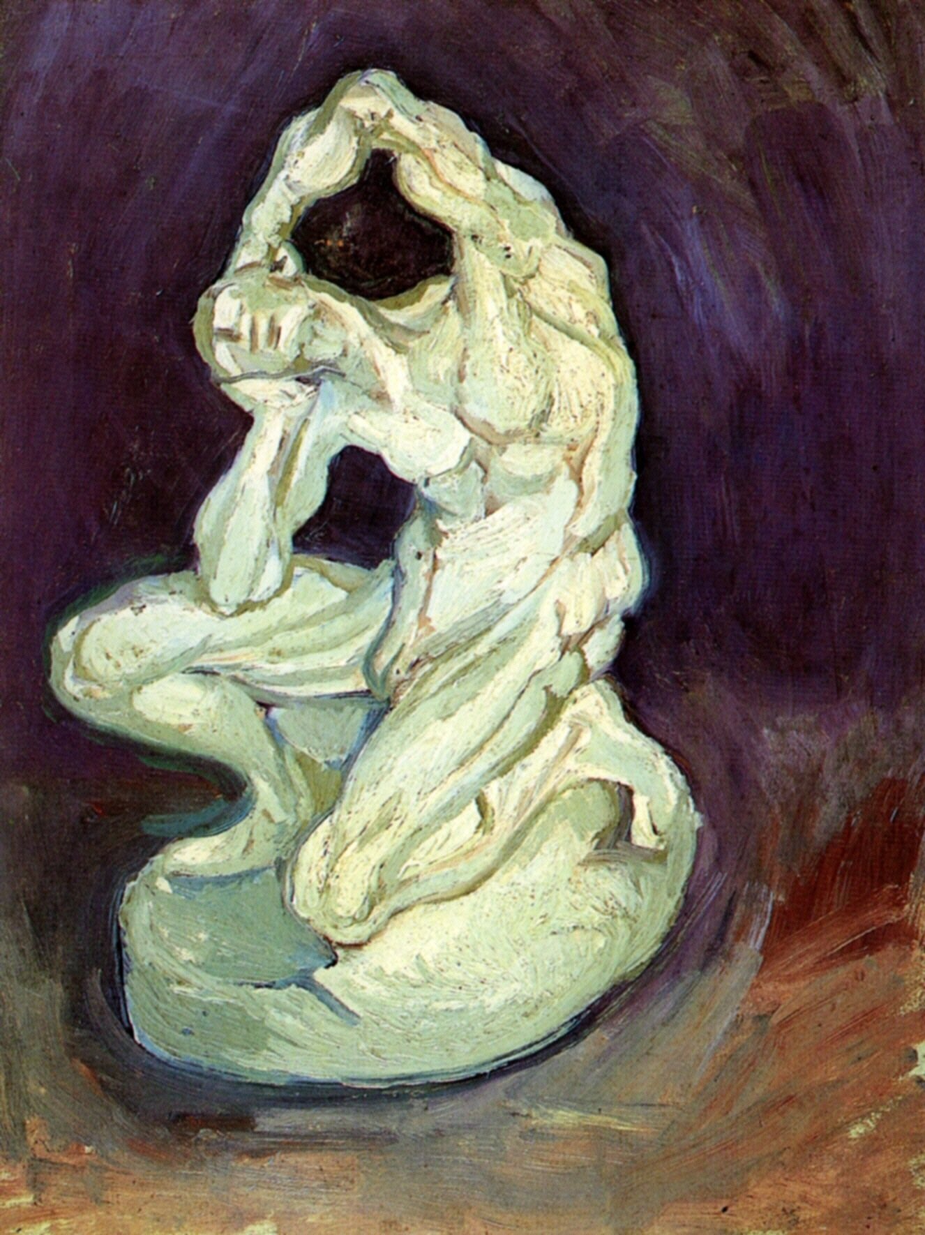  Ван Гог Париж Статуя, человек на коленях 