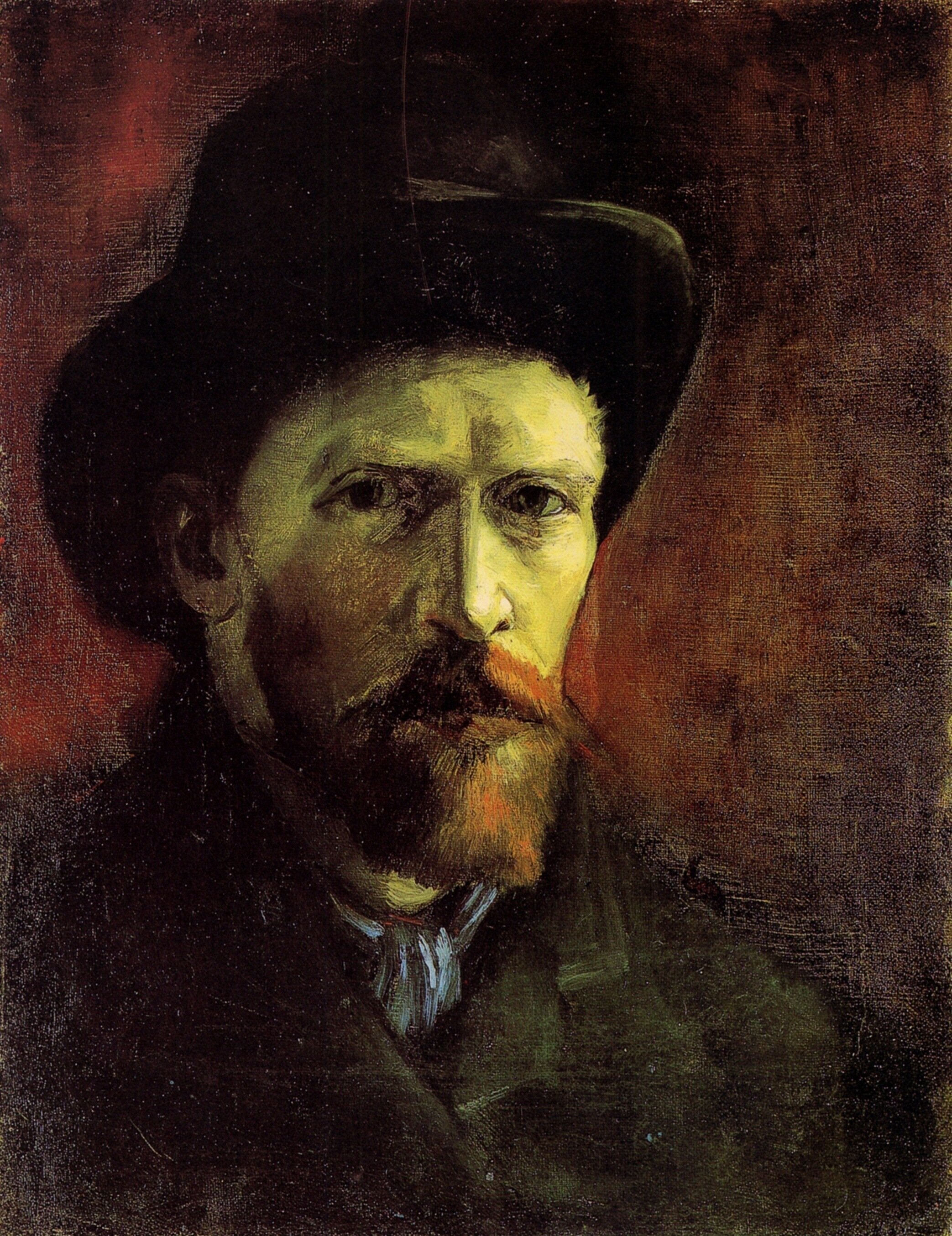  Ван Гог Париж Автопортрет в тёмной фетровой шляпе 