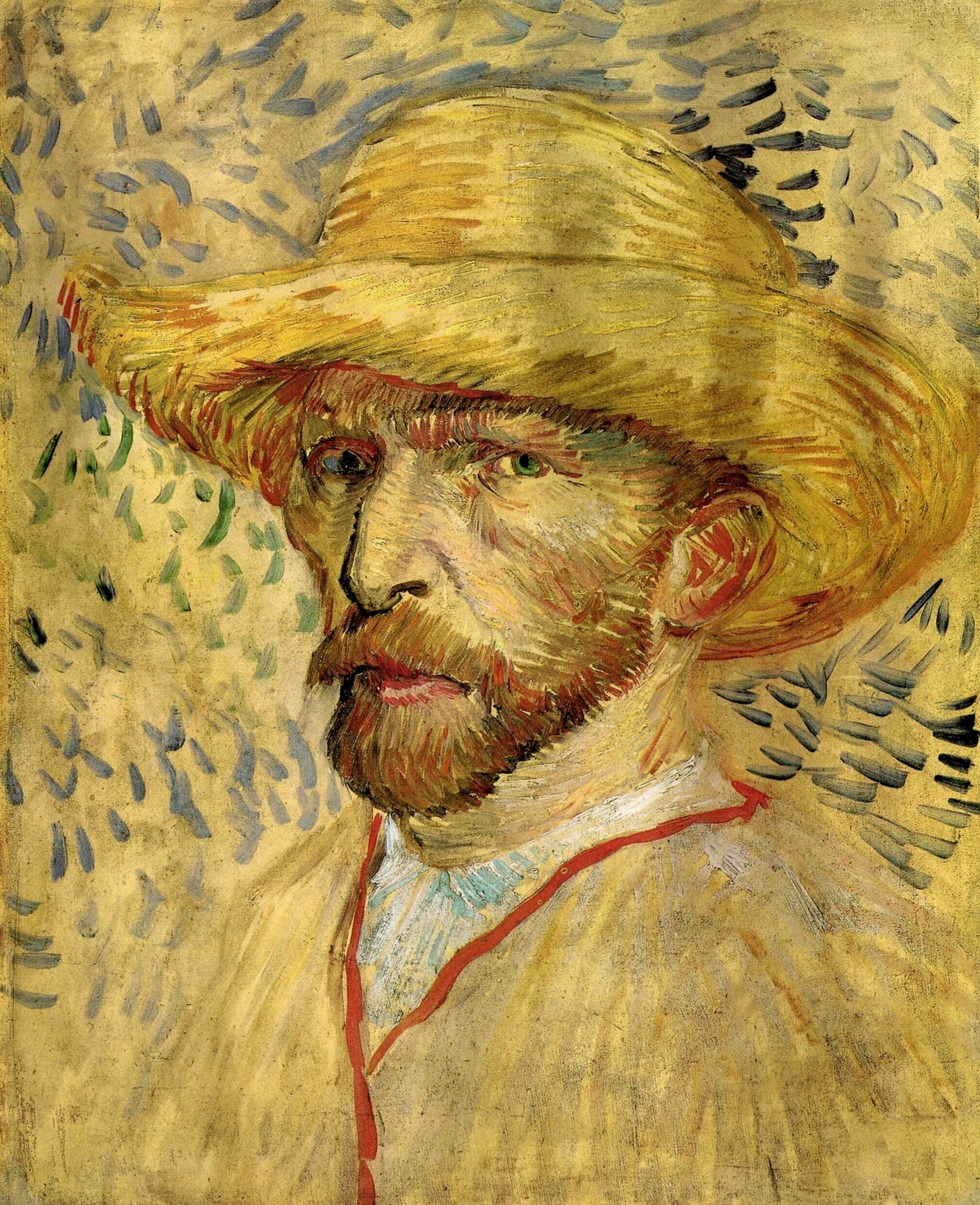  Ван Гог Париж Автопортрет с соломенной шляпе