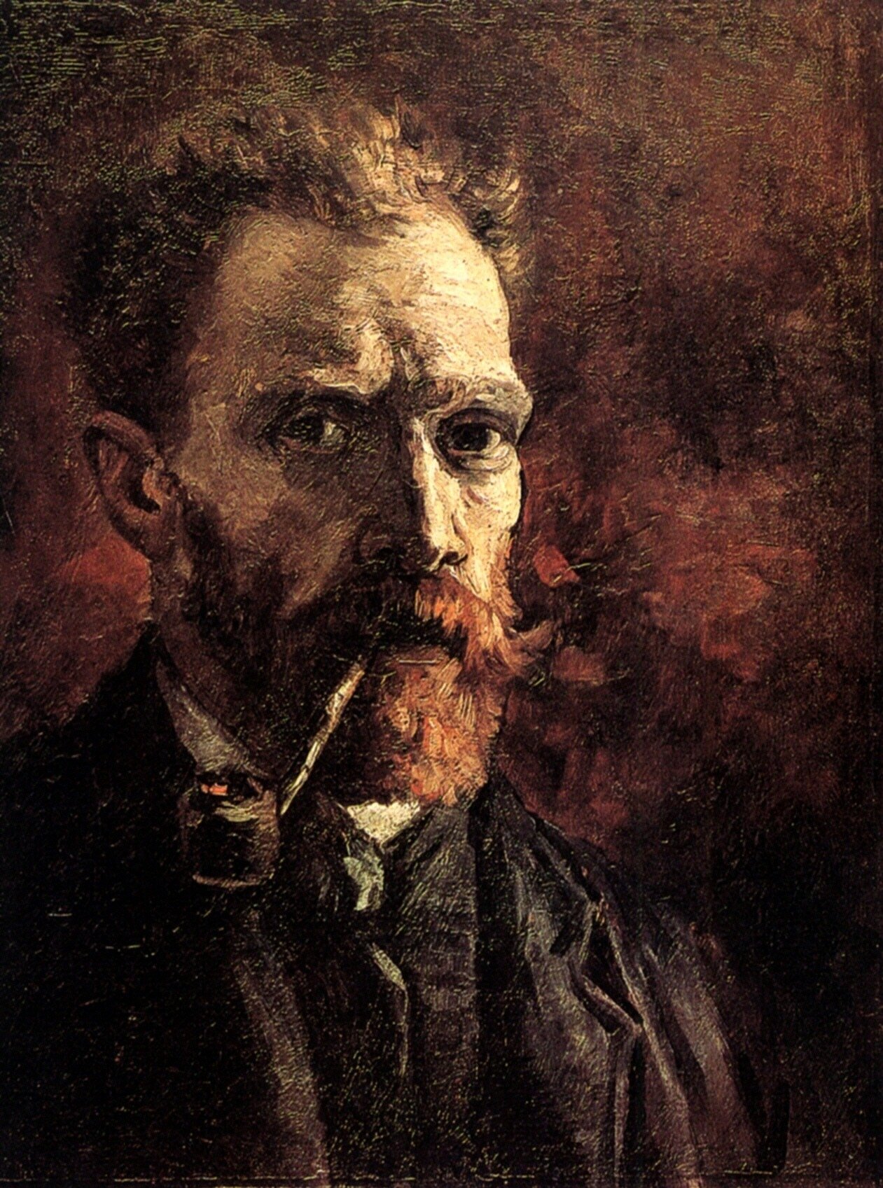  Ван Гог Париж Автопортрет с трубкой