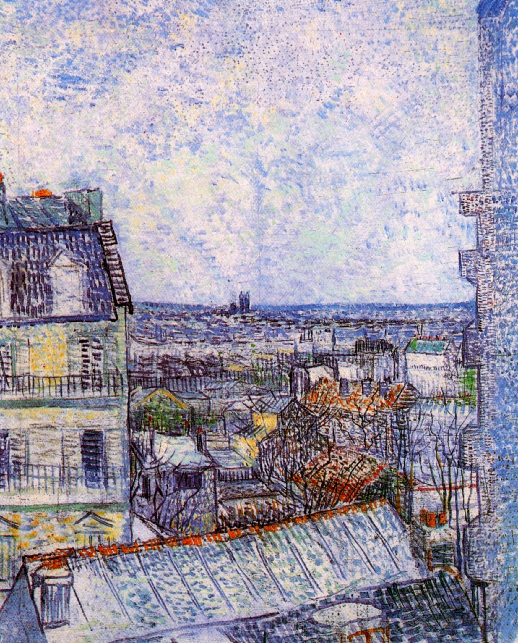  Ван Гог Париж Вид на Париж из номера с Винсента на улице Лепик 