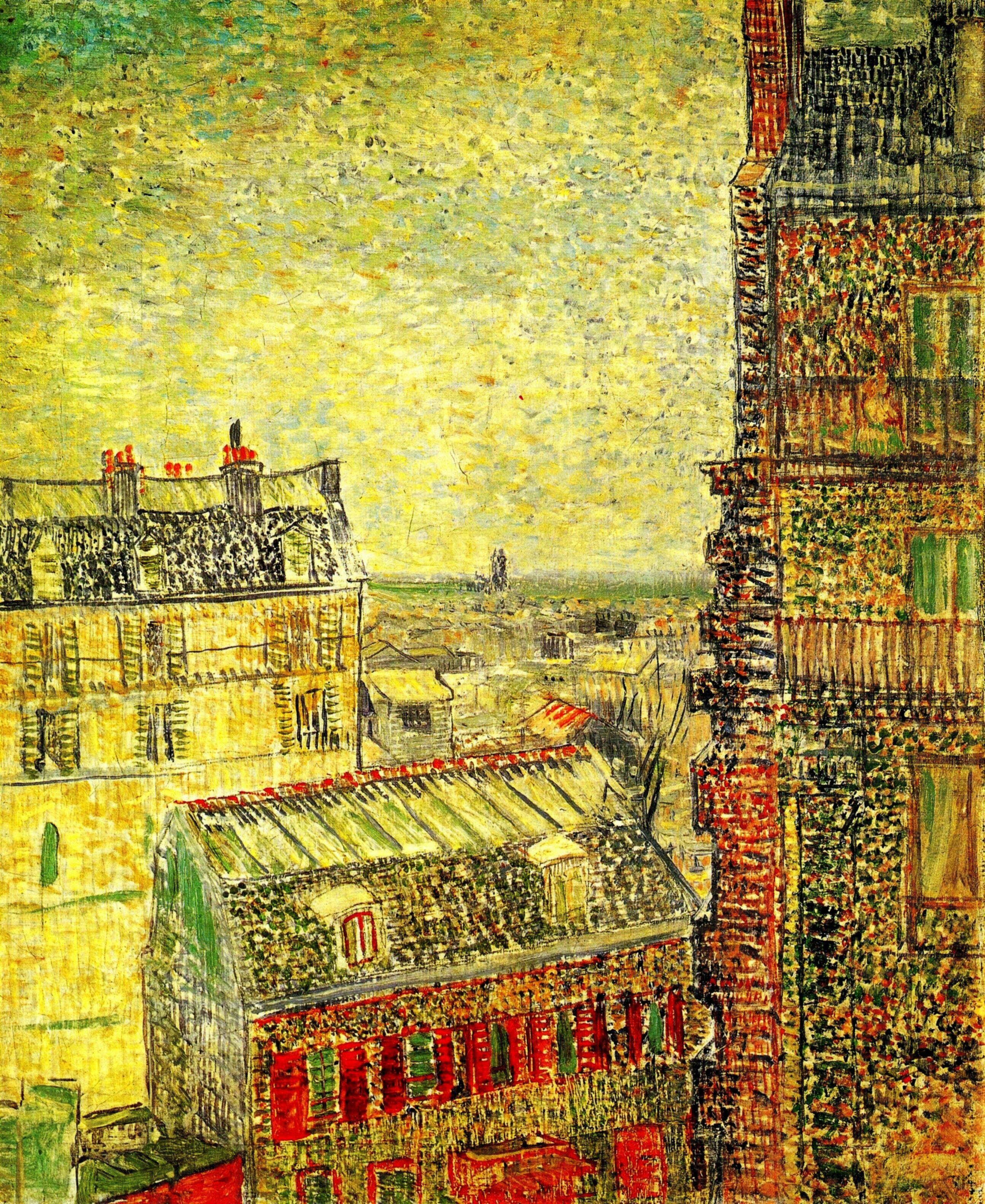  Ван Гог Париж Вид на Париж из номера с Винсента на улице Лепик 