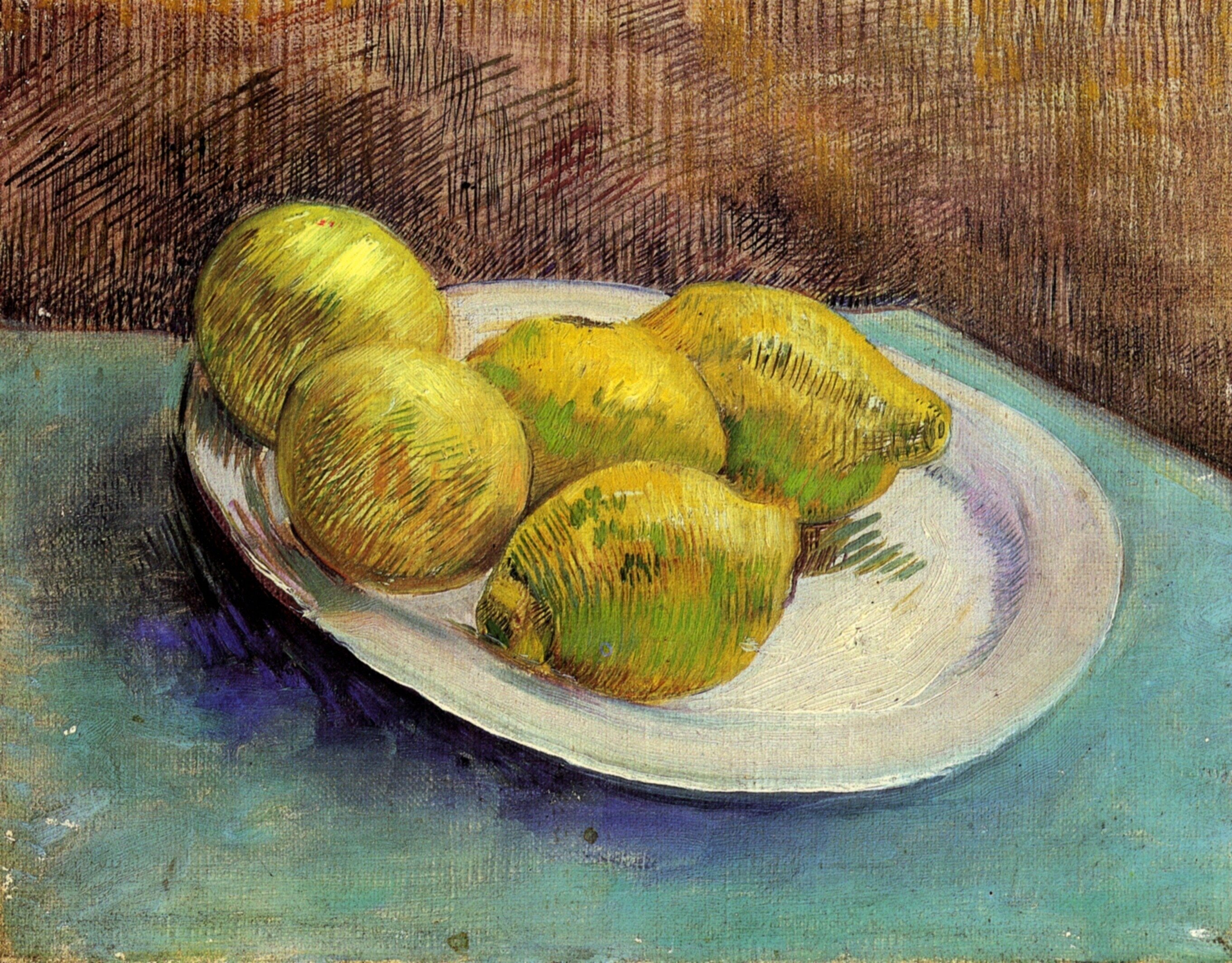  Ван Гог Париж Натюрморт с лимонами на тарелке 
