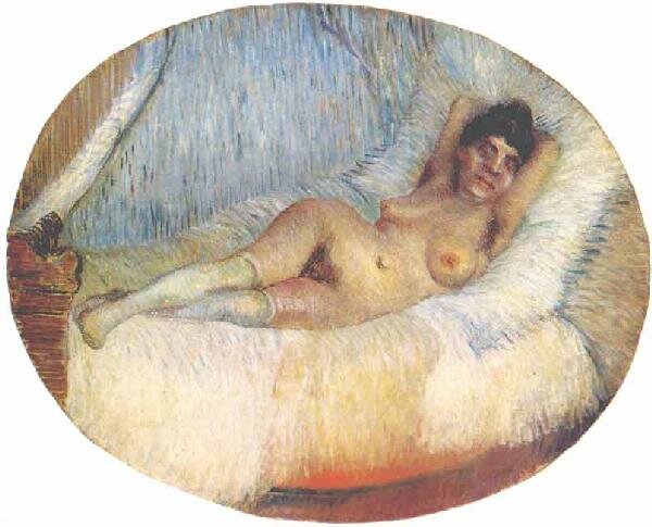  Ван Гог Обнаженная женщина на кровати 