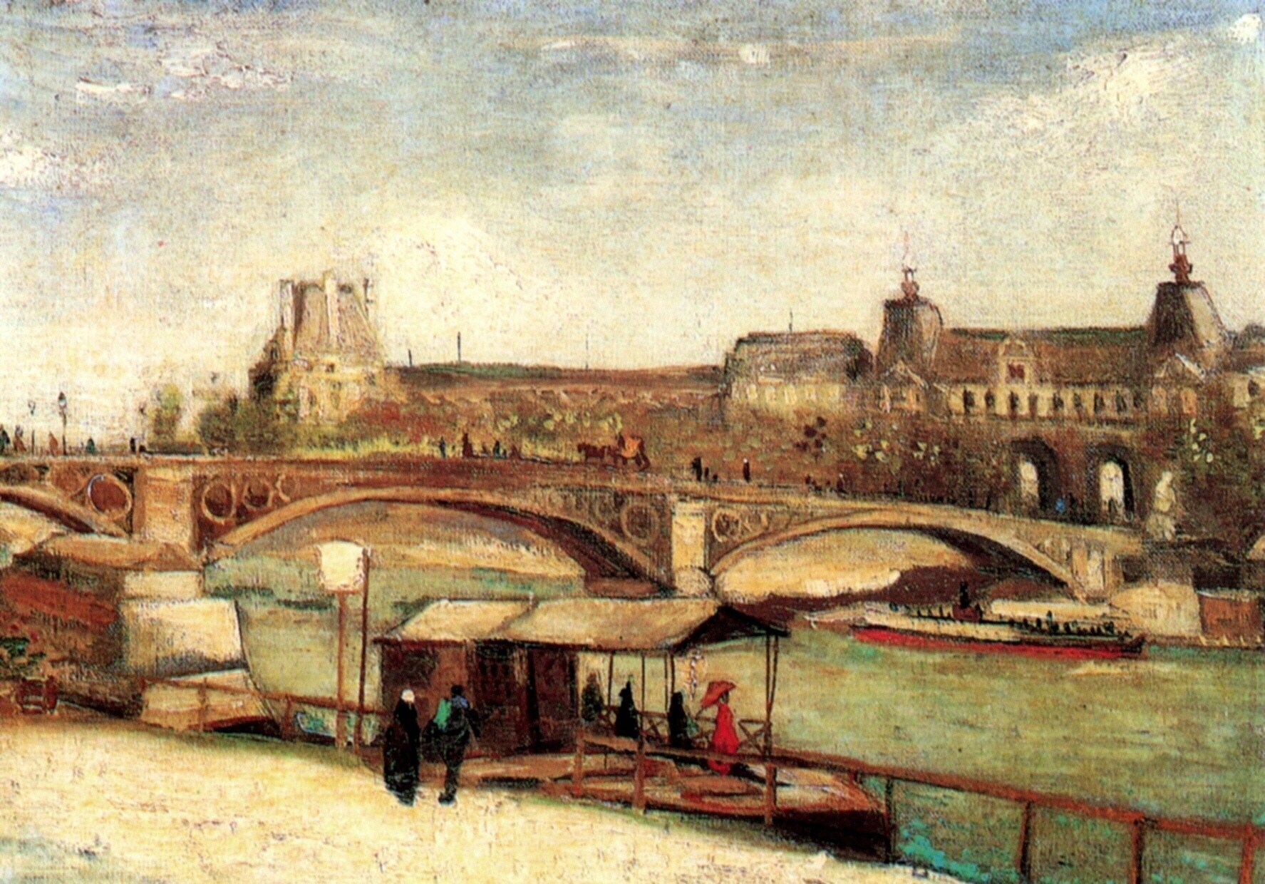  Ван Гог Париж Пон-дю Карусель и Лувр