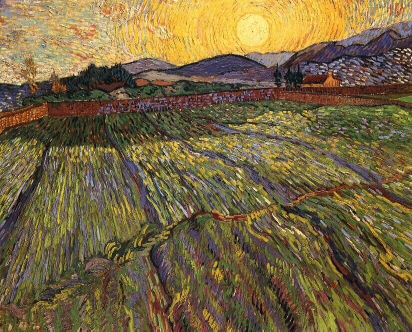  Ван Гог Вспаханное поле с восходящим солнцем