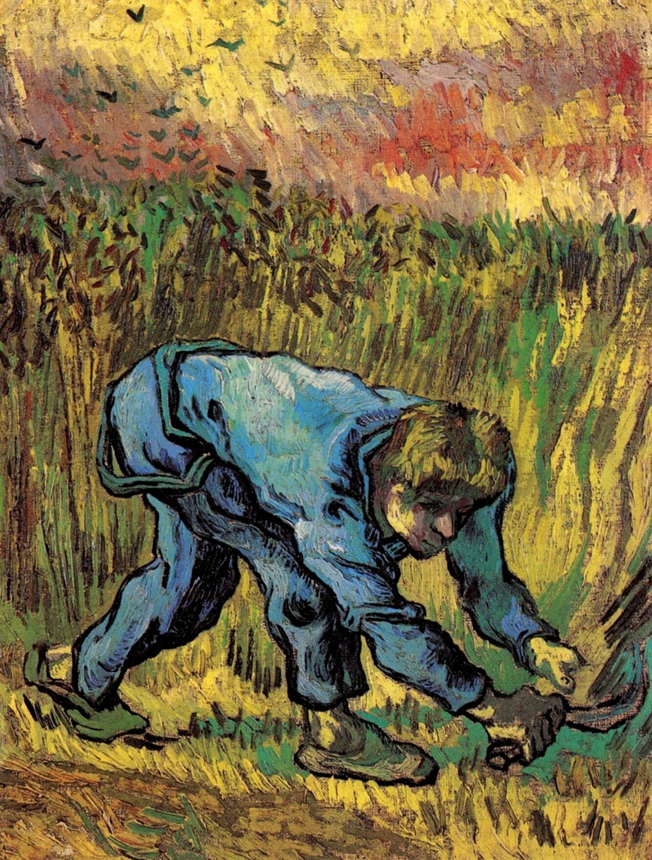  Ван Гог Жнец с серпом (по картине Жан Франсуа Милле ) 